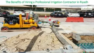 The Benefits of Hiring a Professional Irrigation Contractor in Riyadh