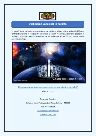 Vashikaran Specialist in Kolkata