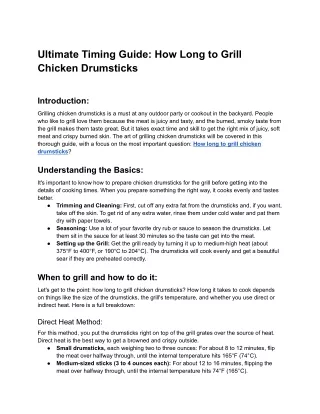 33 Ultimate Timing Guide_ How Long to Grill Chicken Drumsticks - Google Docs