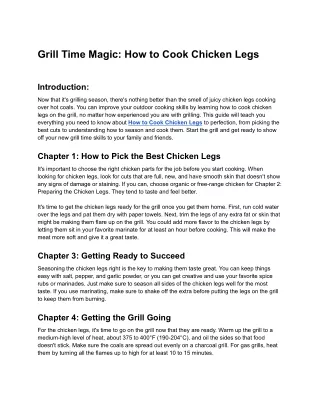 Grill Time Magic_ How to Cook Chicken Legs - Google Docs
