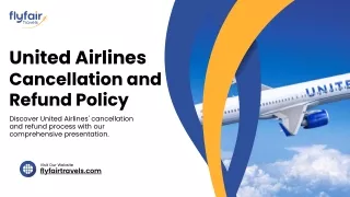 United Airlines Cancllation and Refund Policy