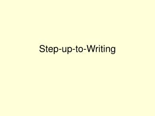 Step-up-to-Writing