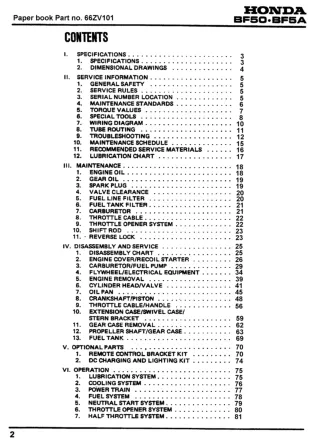 Honda Marine Outboard BF50 Service Repair Manual