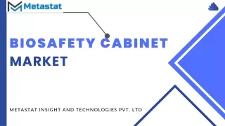 Biosafety Cabinet Market Size, Growth Opportunities, Industry Share Reports 2031