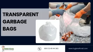 transparent garbage bags