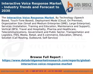 Interactive Voice Response Market