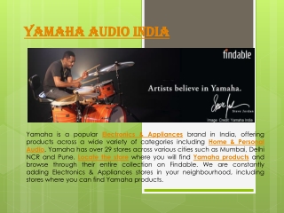 Yamaha Audio Sound Stores in India