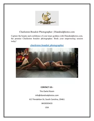 Charleston Boudoir Photographer  Diandradphotos