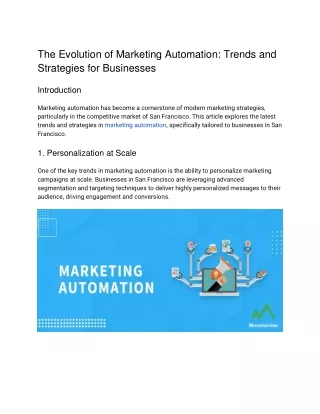 The Evolution of Marketing Automation_ Trends and Strategies for Businesses