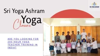 Best Yoga Teacher Training India: 200 Hour Courses | Sri Yoga Ashram