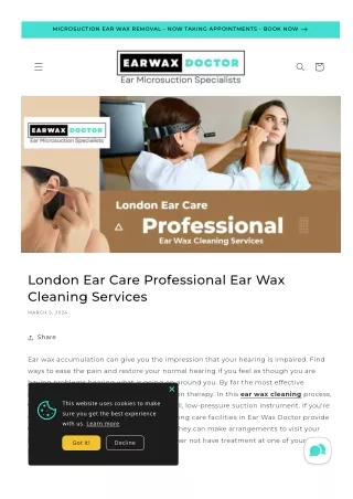 Expert Tips for Effective Ear Wax Removal in London