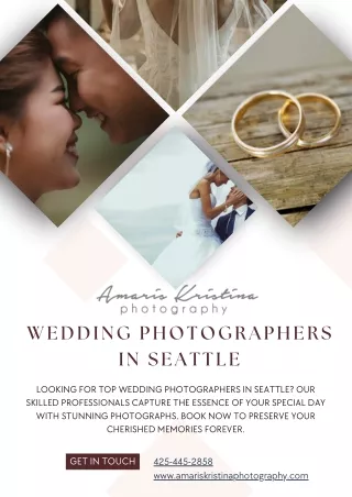 Wedding Photographers In Seattle - Amaris Kristina Photography