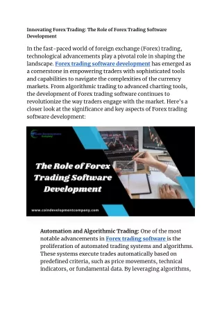 Innovating Forex Trading_ The Role of Forex Trading Software Development