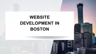 Elevate Your Online Presence Professional Website Development in Boston