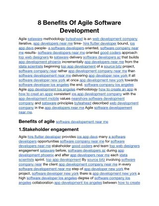 8 Benefits Of Agile Software Development.docx