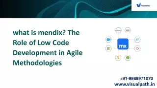 Mendix Training in Ameerpet - Mendix Online Certification Course