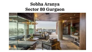 Sobha Aranya Sector 80 Gurugram E-brochure