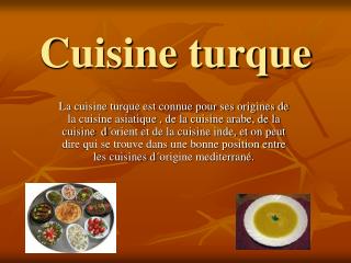 Cuisine turque