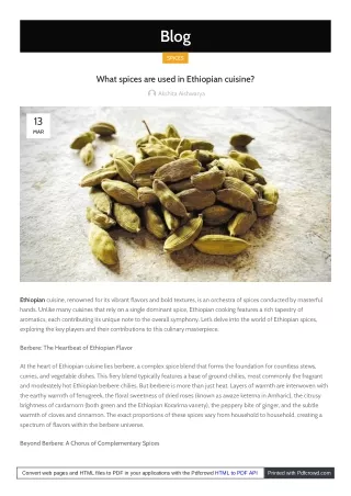 A Guide to Using Green Cardamom in Place of Black Cardamom