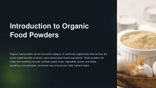 Organic Powder