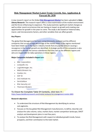 Risk Management Market