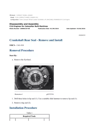 Caterpillar Cat 914K Compact Wheel Loader (Prefix CD2) Service Repair Manual Instant Download (CD200001 and up)