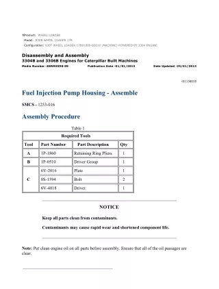 Caterpillar Cat 930R and 930T WHEEL LOADER (Prefix 17B) Service Repair Manual Instant Download (17B01000-02010)