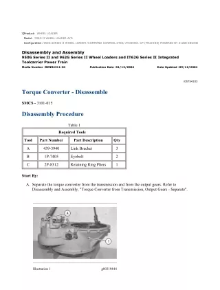 Caterpillar Cat 950G II WHEEL LOADER (Prefix AYD) Service Repair Manual Instant Download (AYD00001 and up)