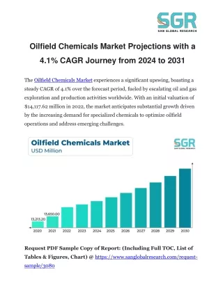 Oilfield Chemicals Market Projections with a 4.1% CAGR Journey from 2024 to 2031