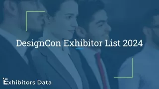 DesignCon Exhibitor List 2024