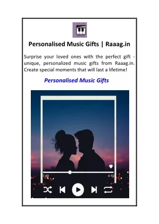 Personalised Music Gifts  Raaag.in