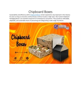 Chipboard Boxes