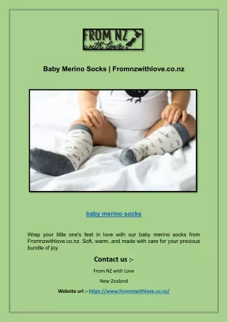 Baby Merino Socks | Fromnzwithlove.co.nz