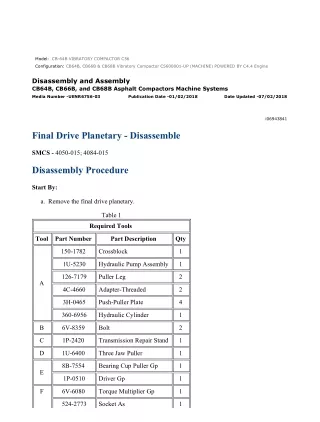 Caterpillar Cat CB64B Vibratory Compactor (Prefix C56) Service Repair Manual Instant Download (C5600001 and up)