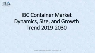 IBC Container Market