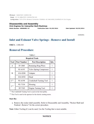 Caterpillar Cat CS76 CP76 Vibratory Compactor (Prefix JCS) Service Repair Manual Instant Download (JCS00001 and up)