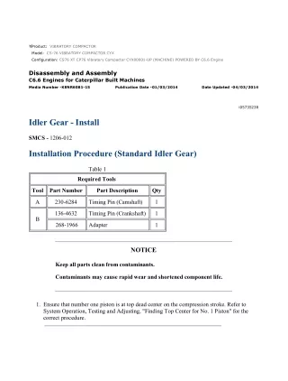 Caterpillar Cat CS76 XT CP76 Vibratory Compactor (Prefix CYX) Service Repair Manual Instant Download (CYX00001 and up)