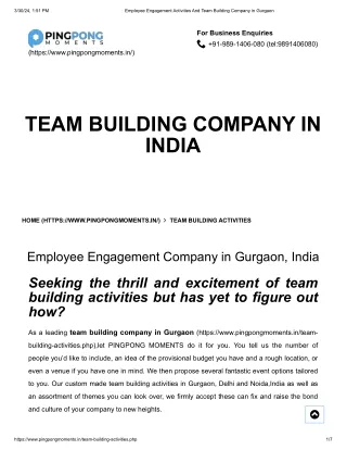 Team building companies