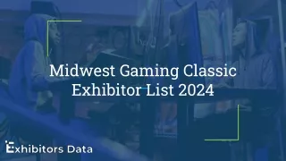 Midwest Gaming Classic Exhibitor List 2024