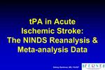 TPA in Acute Ischemic Stroke: The NINDS Reanalysis Meta-analysis Data
