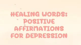 Positive Affirmations For Depression