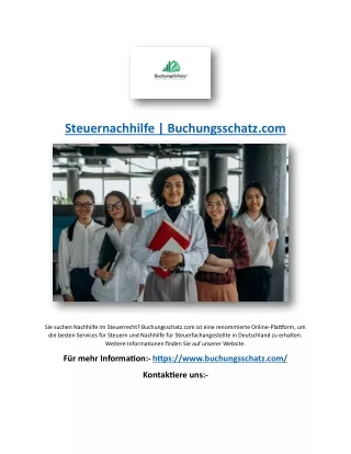 Steuernachhilfe | Buchungsschatz.com