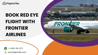 Book Red Eye Flight With Frontier Airlines