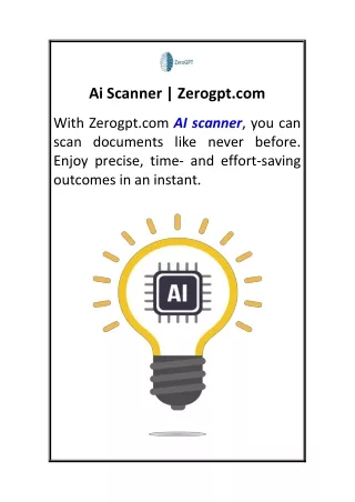 Ai Scanner  Zerogpt.com