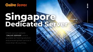 Singapore Dedicated Server