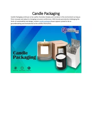 Candle Packaging