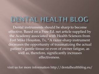 Dental health blog