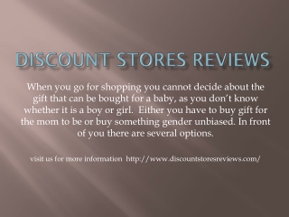 Discount stores reviews