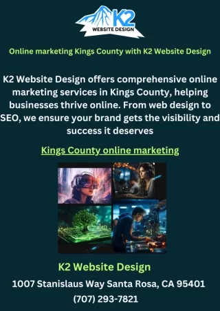 Online marketing Kings County with K2 Website Design