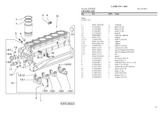 SAME laser 130 Tractor Parts Catalogue Manual Instant Download (SN 6001 and up)